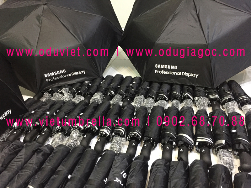 xưởng sản xuất ô dù cầm tay in logo quảng cáo